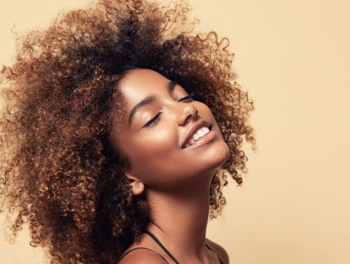 woman with frizzy curly hair woman with frizzy curly hair