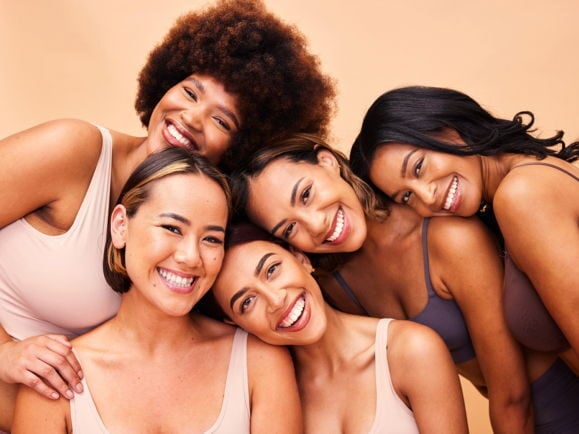 smiling woman smiling woman